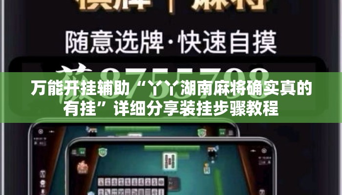 万能开挂辅助“丫丫湖南麻将确实真的有挂”详细分享装挂步骤教程