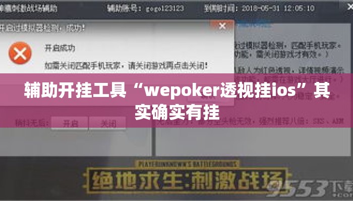 辅助开挂工具“wepoker透视挂ios”其实确实有挂