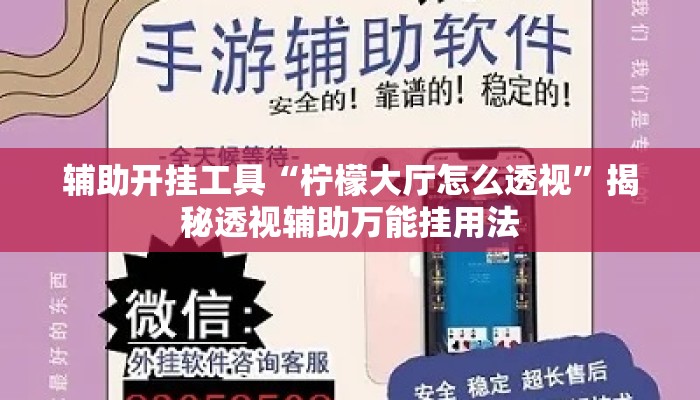 辅助开挂工具“柠檬大厅怎么透视”揭秘透视辅助万能挂用法