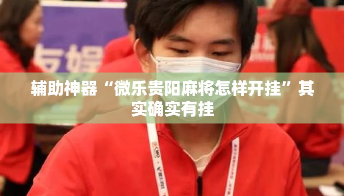 辅助神器“微乐贵阳麻将怎样开挂	”其实确实有挂