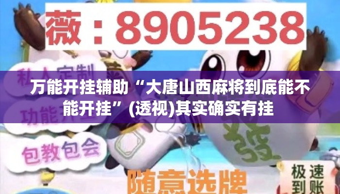 万能开挂辅助“大唐山西麻将到底能不能开挂”(透视)其实确实有挂 
