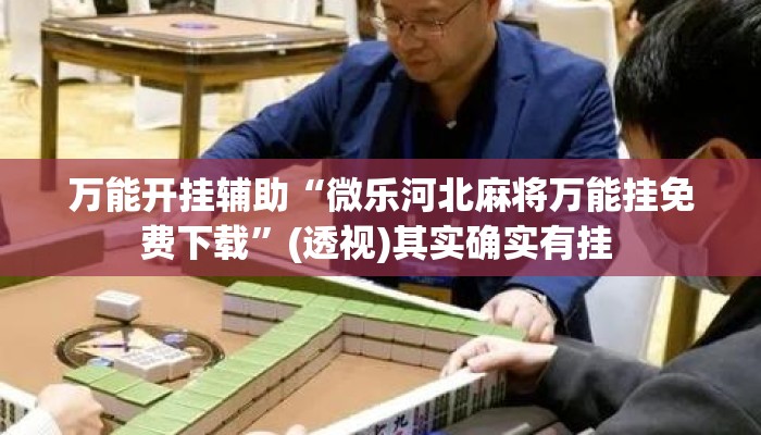 万能开挂辅助“微乐河北麻将万能挂免费下载”(透视)其实确实有挂 