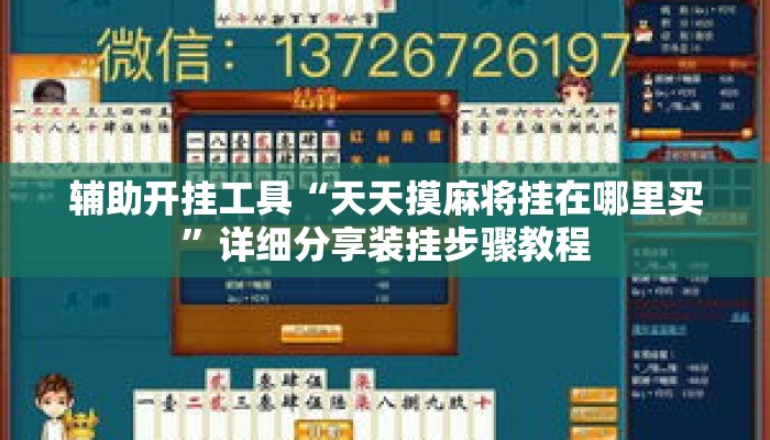 辅助开挂工具“天天摸麻将挂在哪里买”详细分享装挂步骤教程