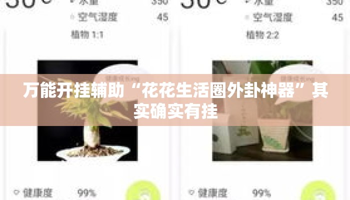万能开挂辅助“花花生活圈外卦神器”其实确实有挂