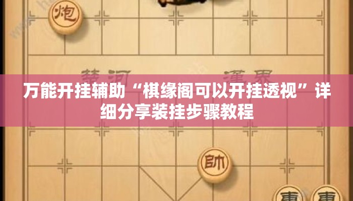 万能开挂辅助“棋缘阁可以开挂透视”详细分享装挂步骤教程
