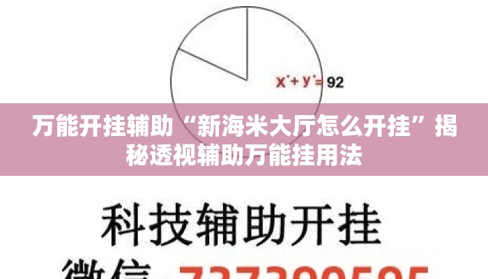 万能开挂辅助“新海米大厅怎么开挂”揭秘透视辅助万能挂用法