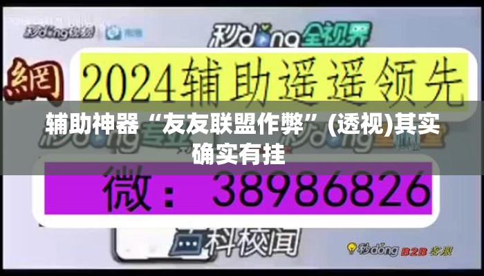辅助神器“友友联盟作弊”(透视)其实确实有挂 
