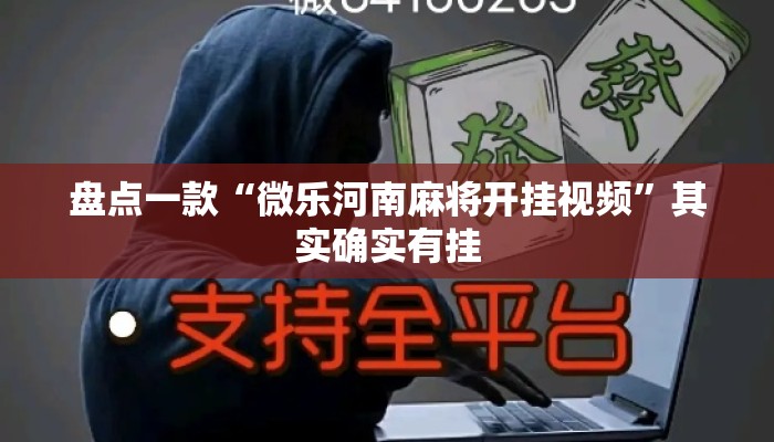 盘点一款“微乐河南麻将开挂视频	”其实确实有挂