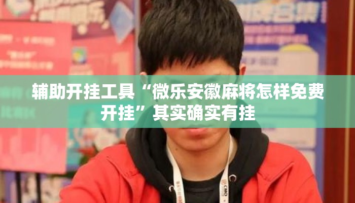 辅助开挂工具“微乐安徽麻将怎样免费开挂”其实确实有挂
