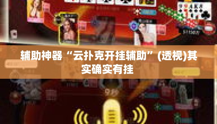 辅助神器“云扑克开挂辅助”(透视)其实确实有挂 