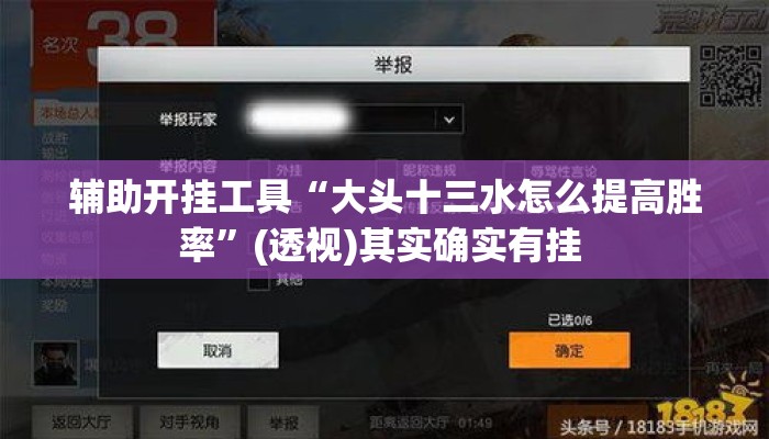辅助开挂工具“大头十三水怎么提高胜率”(透视)其实确实有挂 