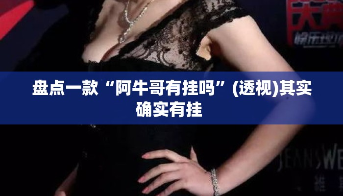 盘点一款“阿牛哥有挂吗”(透视)其实确实有挂 