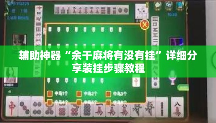 辅助神器“余干麻将有没有挂	”详细分享装挂步骤教程