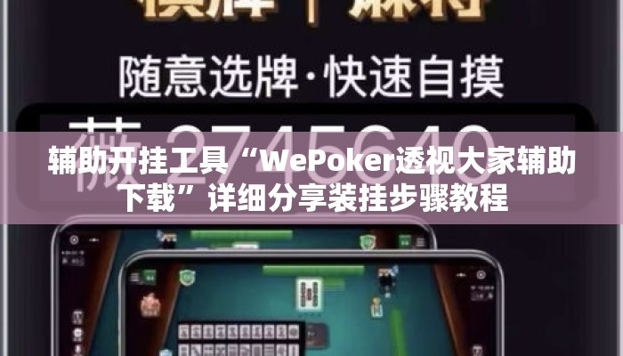 辅助开挂工具“WePoker透视大家辅助下载	”详细分享装挂步骤教程