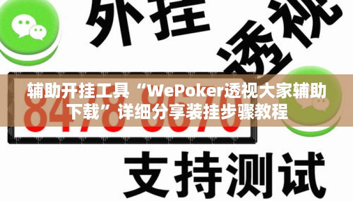 辅助开挂工具“WePoker透视大家辅助下载”详细分享装挂步骤教程