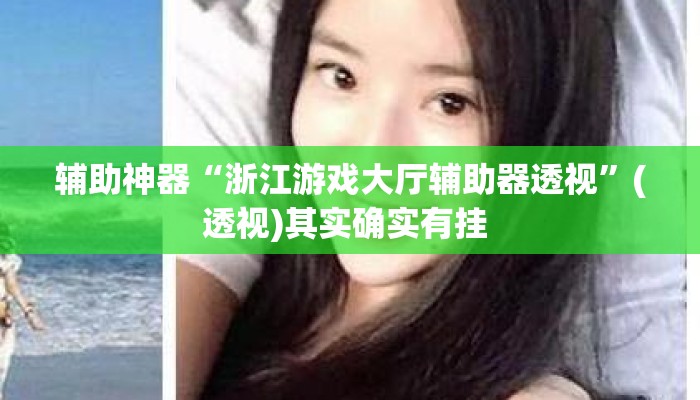 辅助神器“浙江游戏大厅辅助器透视”(透视)其实确实有挂 