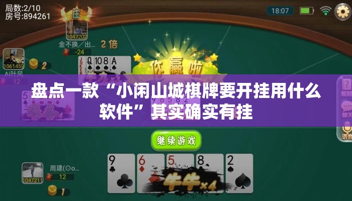 盘点一款“小闲山城棋牌要开挂用什么软件	”其实确实有挂