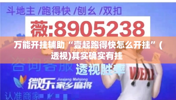 万能开挂辅助“壹起跑得快怎么开挂”(透视)其实确实有挂 