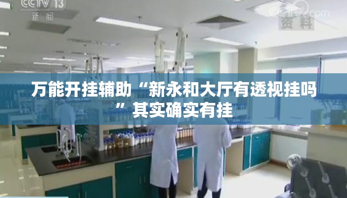 万能开挂辅助“新永和大厅有透视挂吗”其实确实有挂