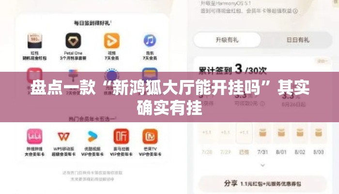 盘点一款“新鸿狐大厅能开挂吗”其实确实有挂