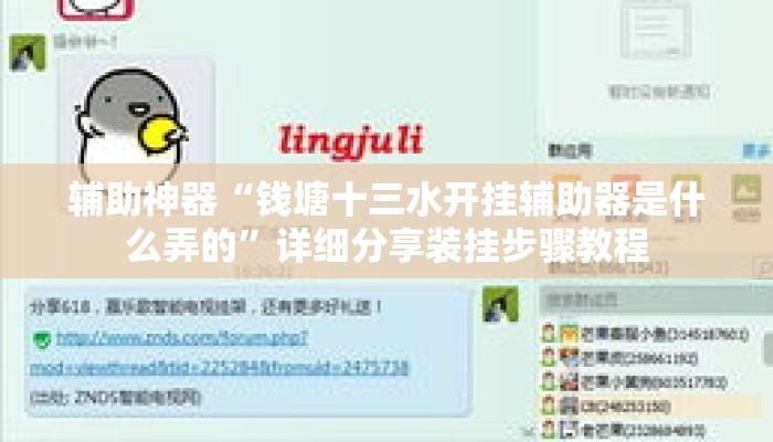 辅助神器“钱塘十三水开挂辅助器是什么弄的”详细分享装挂步骤教程