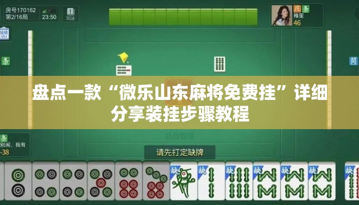 盘点一款“微乐山东麻将免费挂”详细分享装挂步骤教程