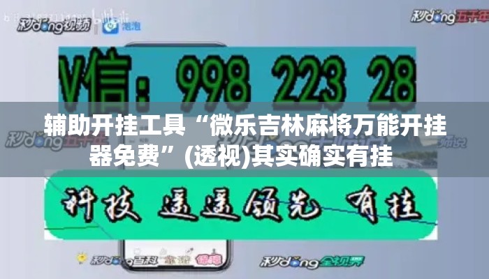 辅助开挂工具“微乐吉林麻将万能开挂器免费	”(透视)其实确实有挂 