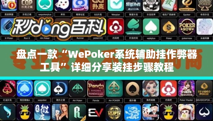 盘点一款“WePoker系统辅助挂作弊器工具”详细分享装挂步骤教程