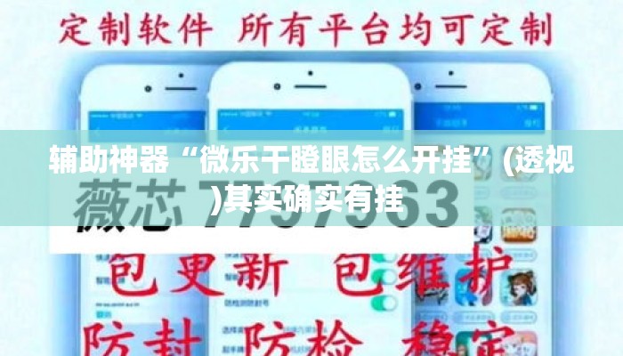 辅助神器“微乐干瞪眼怎么开挂”(透视)其实确实有挂 