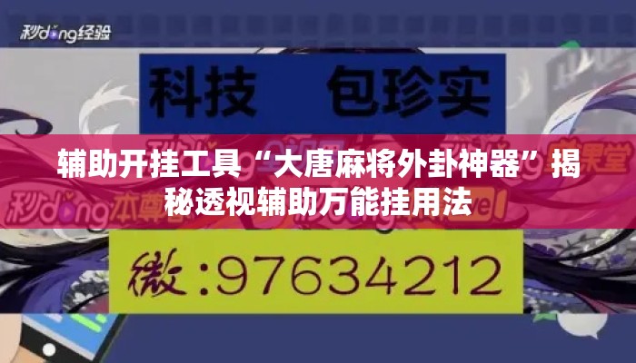 辅助开挂工具“大唐麻将外卦神器”揭秘透视辅助万能挂用法