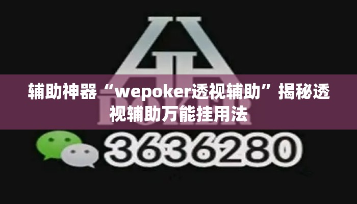 辅助神器“wepoker透视辅助”揭秘透视辅助万能挂用法