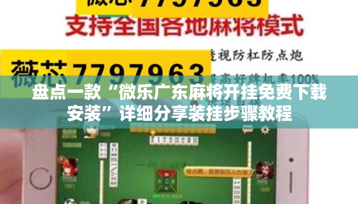 盘点一款“微乐广东麻将开挂免费下载安装”详细分享装挂步骤教程