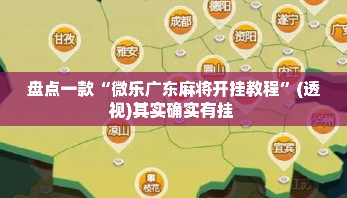 盘点一款“微乐广东麻将开挂教程”(透视)其实确实有挂 