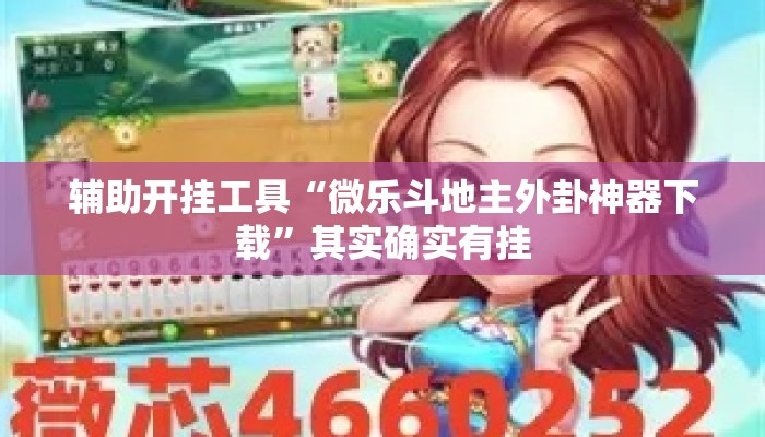 辅助开挂工具“微乐斗地主外卦神器下载”其实确实有挂