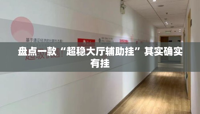 盘点一款“超稳大厅辅助挂”其实确实有挂