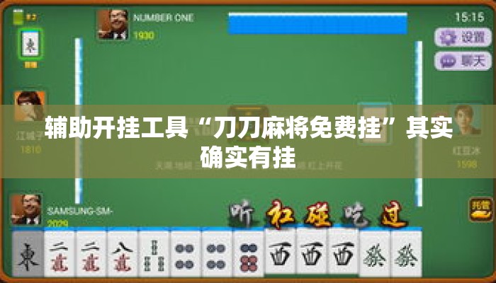 辅助开挂工具“刀刀麻将免费挂	”其实确实有挂
