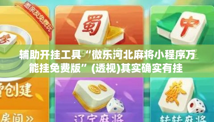 辅助开挂工具“微乐河北麻将小程序万能挂免费版”(透视)其实确实有挂 