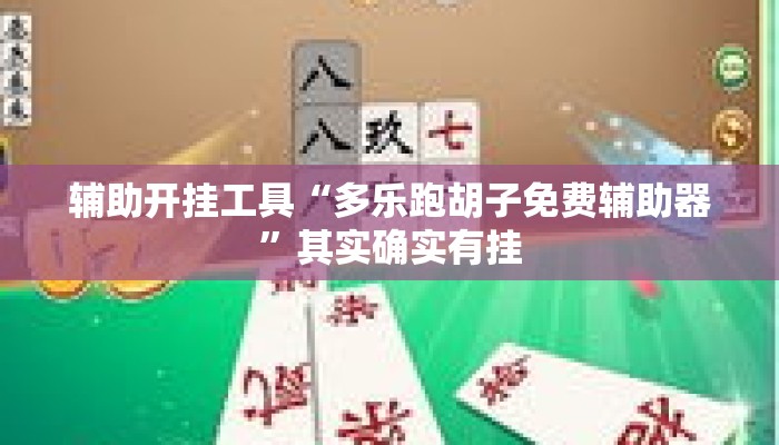 辅助开挂工具“多乐跑胡子免费辅助器	”其实确实有挂