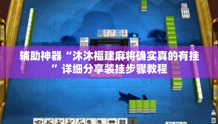辅助神器“沐沐福建麻将确实真的有挂”详细分享装挂步骤教程