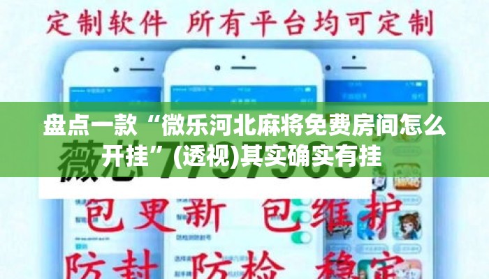 盘点一款“微乐河北麻将免费房间怎么开挂”(透视)其实确实有挂 