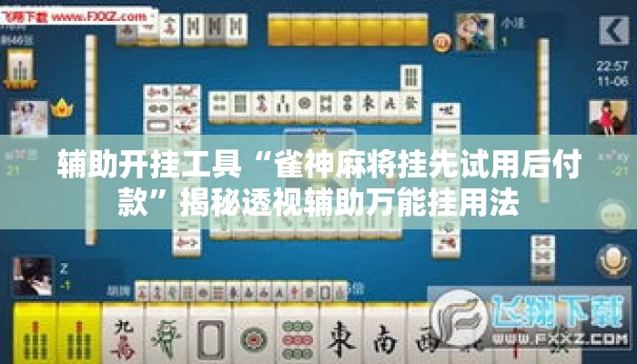 辅助开挂工具“雀神麻将挂先试用后付款”揭秘透视辅助万能挂用法