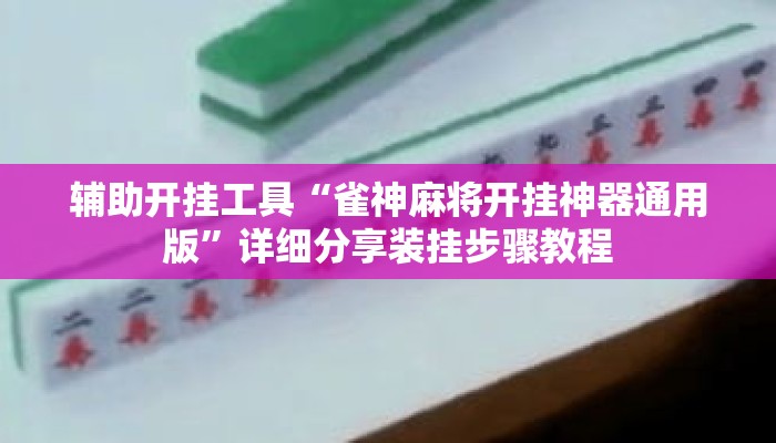 辅助开挂工具“雀神麻将开挂神器通用版	”详细分享装挂步骤教程