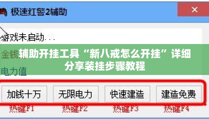 辅助开挂工具“新八戒怎么开挂	”详细分享装挂步骤教程