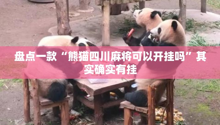 盘点一款“熊猫四川麻将可以开挂吗	”其实确实有挂