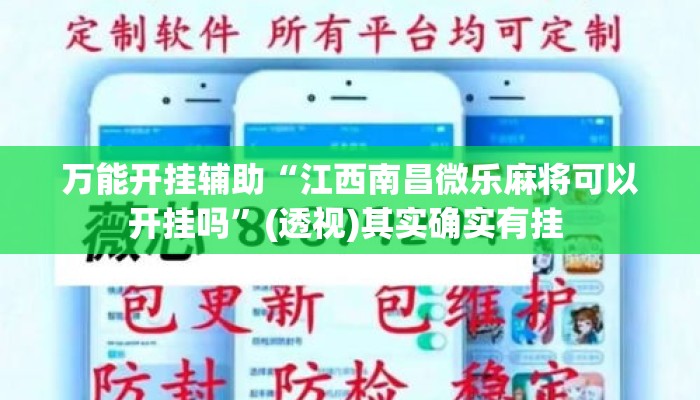 万能开挂辅助“江西南昌微乐麻将可以开挂吗”(透视)其实确实有挂 
