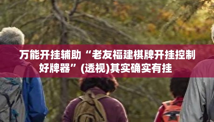 万能开挂辅助“老友福建棋牌开挂控制好牌器”(透视)其实确实有挂 
