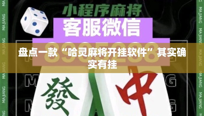 盘点一款“哈灵麻将开挂软件	”其实确实有挂