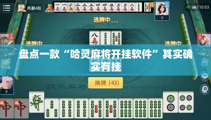 盘点一款“哈灵麻将开挂软件”其实确实有挂