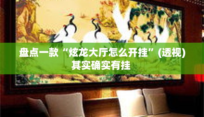 盘点一款“炫龙大厅怎么开挂	”(透视)其实确实有挂 