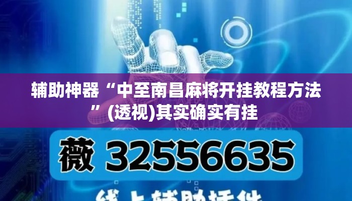 辅助神器“中至南昌麻将开挂教程方法	”(透视)其实确实有挂 